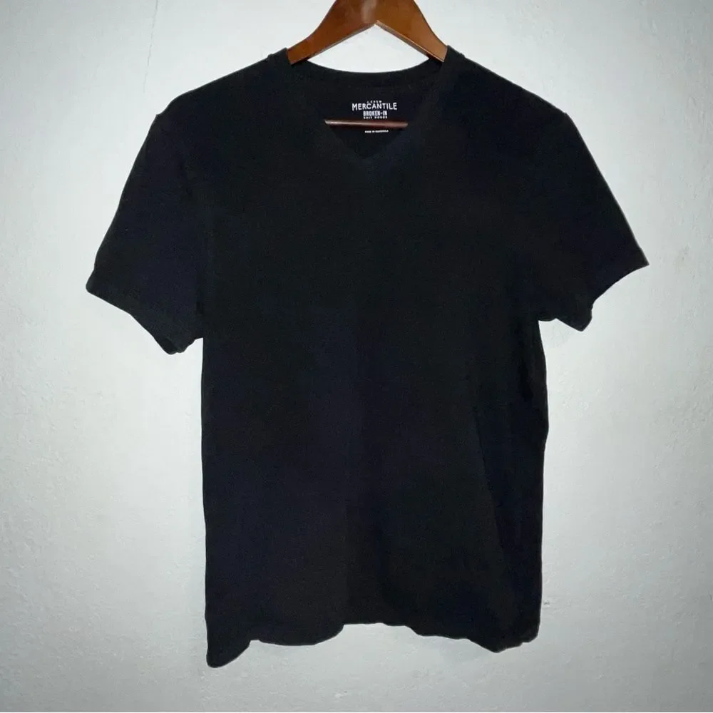 J. Crew Mercantile Black V-Neck T-Shirt